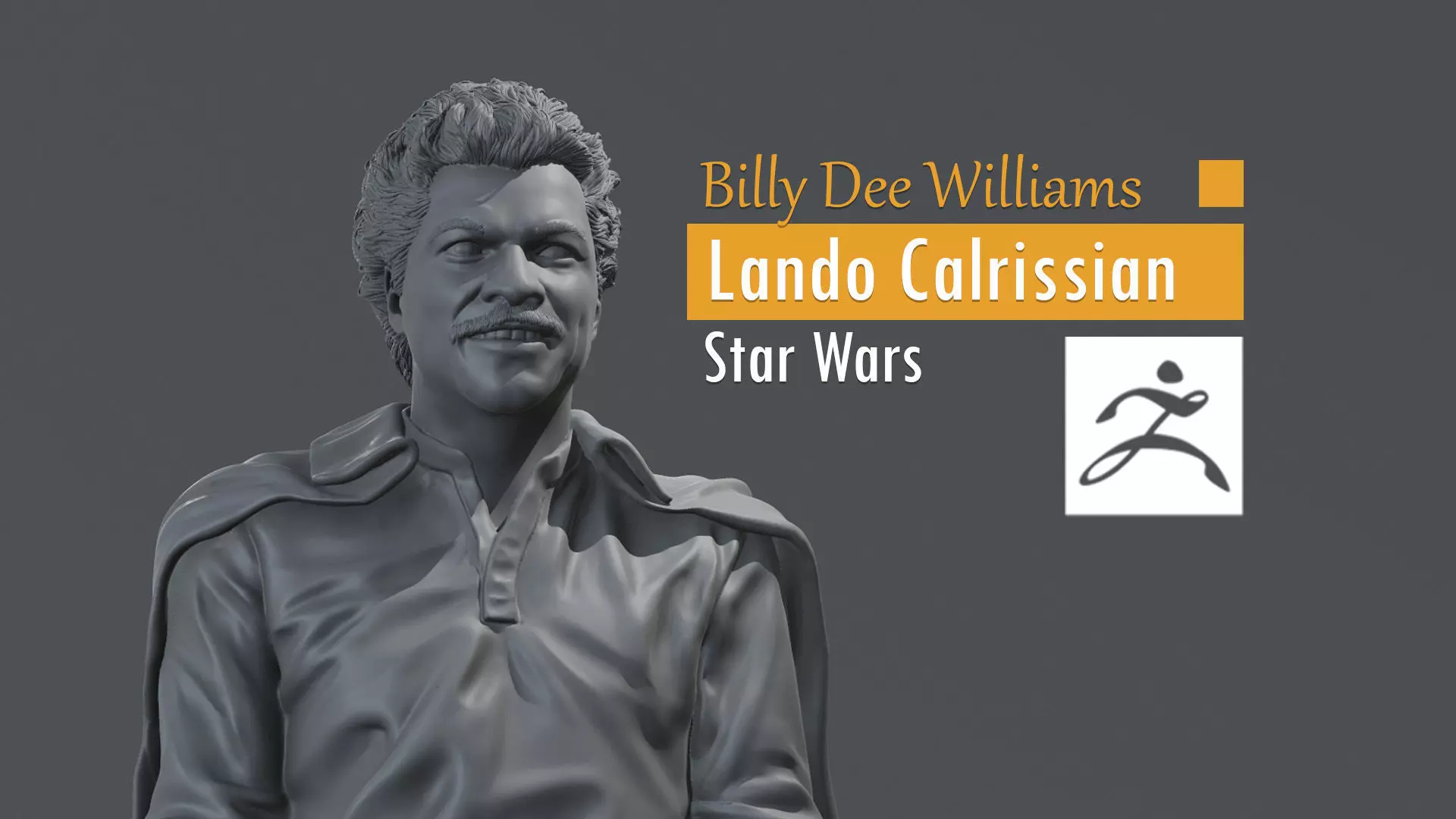 Billy Dee Williams - Lando Calrissian - Star Wars 3D print model_0