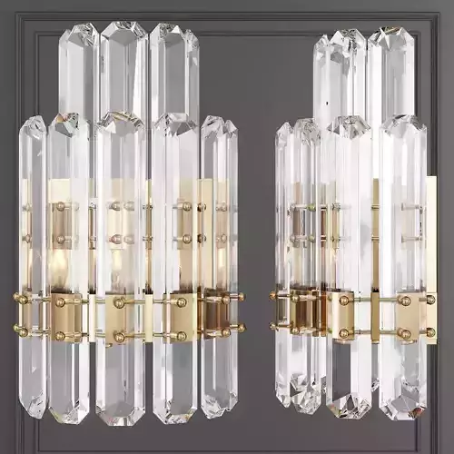 Restoration Hardware BONNINGTON 2-TIER SCONCE Brass