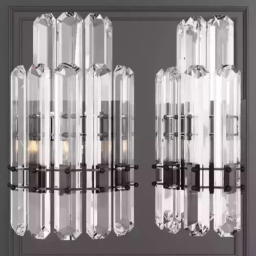 Restoration Hardware BONNINGTON 2-TIER SCONCE Black