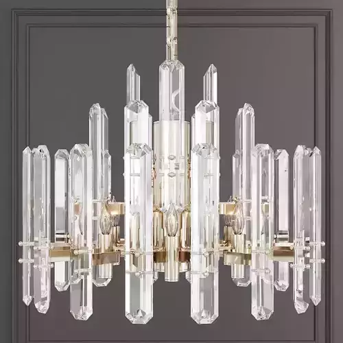 Restoration Hardware BONNINGTON 3-TIER CHANDELIER 24 Nickel