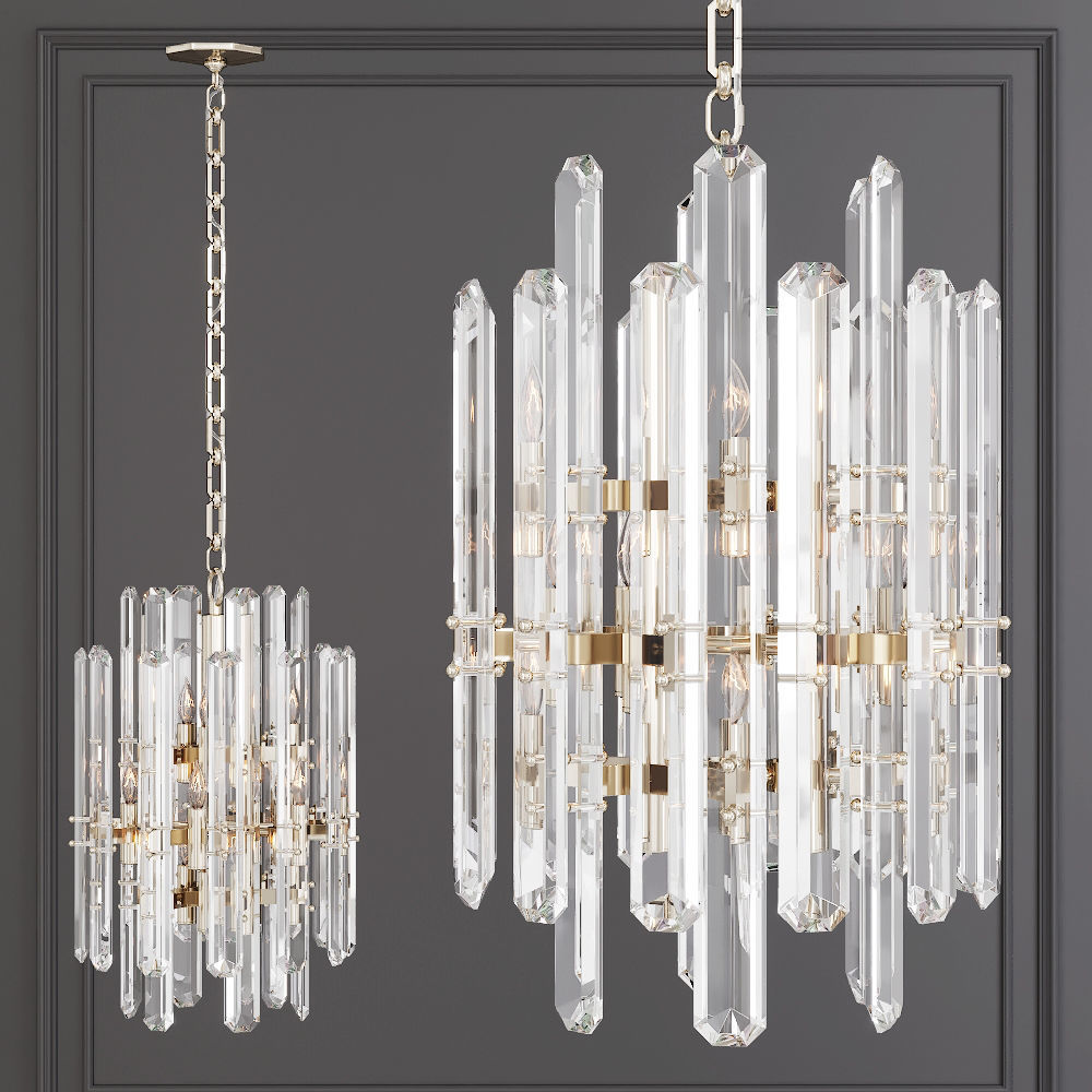 3D model Restoration Hardware BONNINGTON TALL CHANDELIER