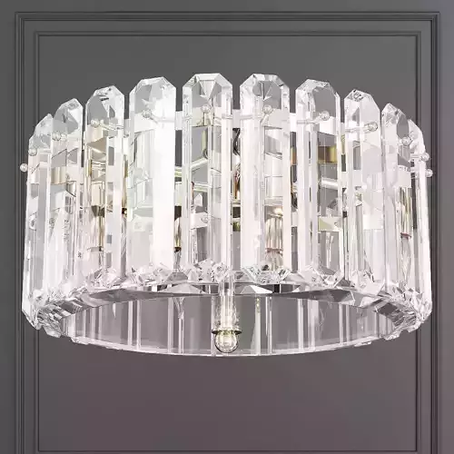 Restoration Hardware BONNINGTON MEDIUM FLUSH MOUNT Nickel