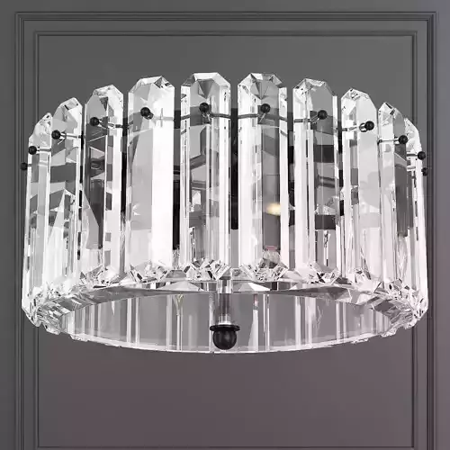Restoration Hardware BONNINGTON MEDIUM FLUSH MOUNT Black