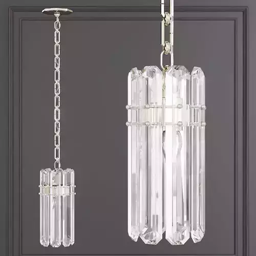 Restoration Hardware BONNINGTON SMALL PENDANT Nickel