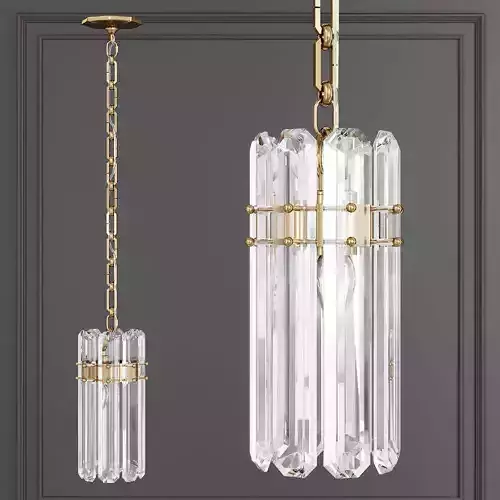 Restoration Hardware BONNINGTON SMALL PENDANT Brass