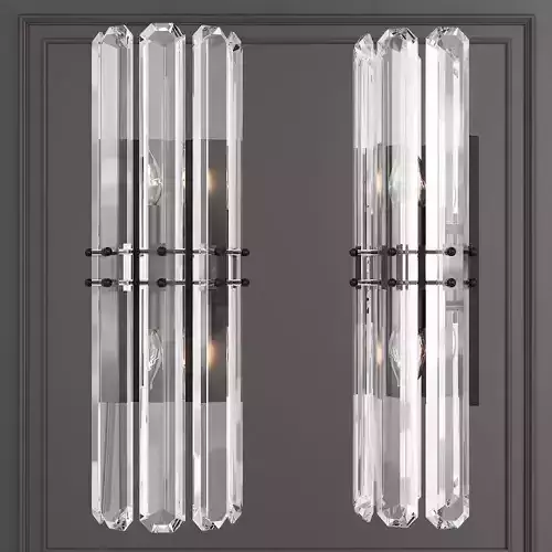 Restoration Hardware BONNINGTON TALL SCONCE Black
