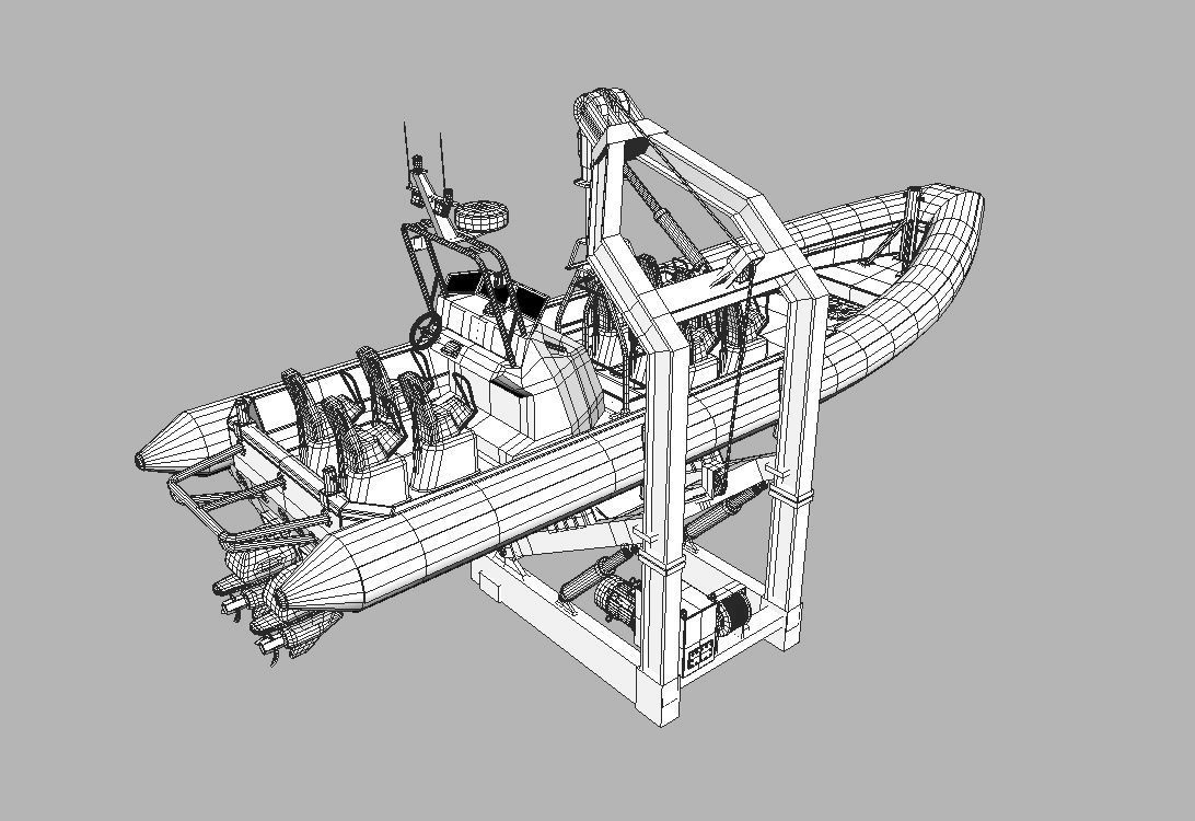 Military ship equipment asset Low-poly 3D model_13