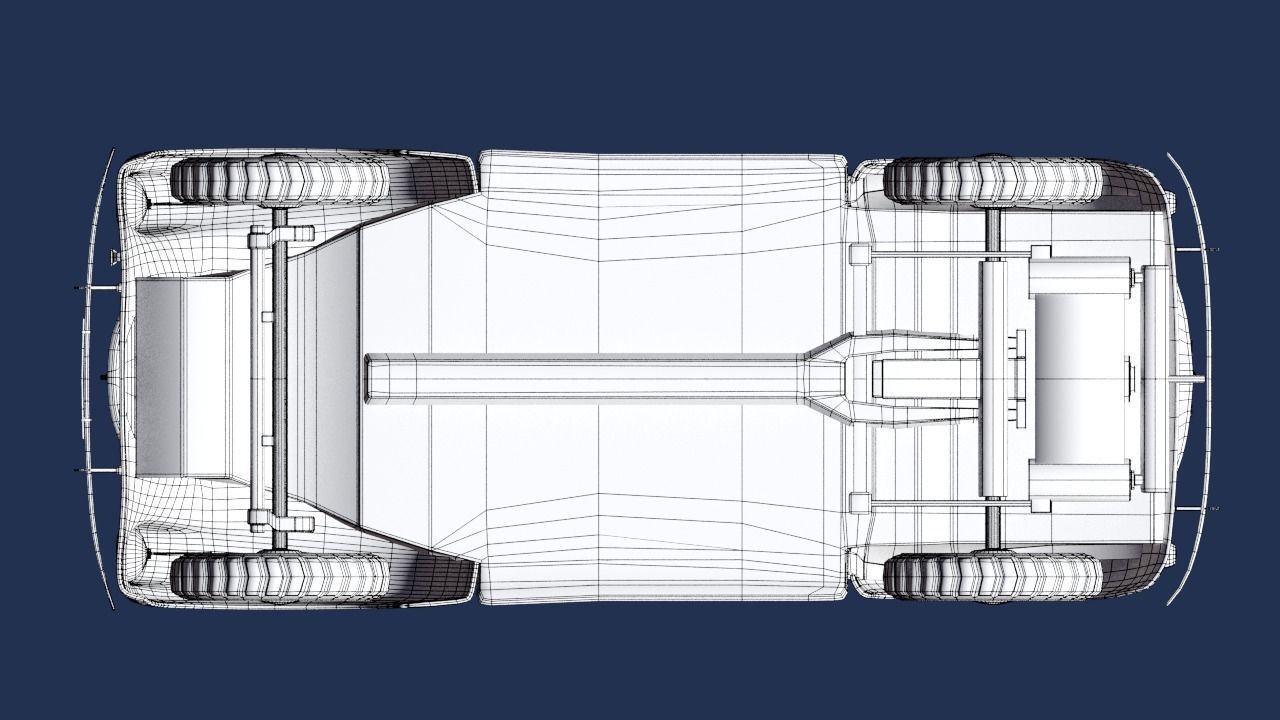 VW beetle Typ 87 Afrika Korps staff car WW2 Western desert Low-poly 3D model_21