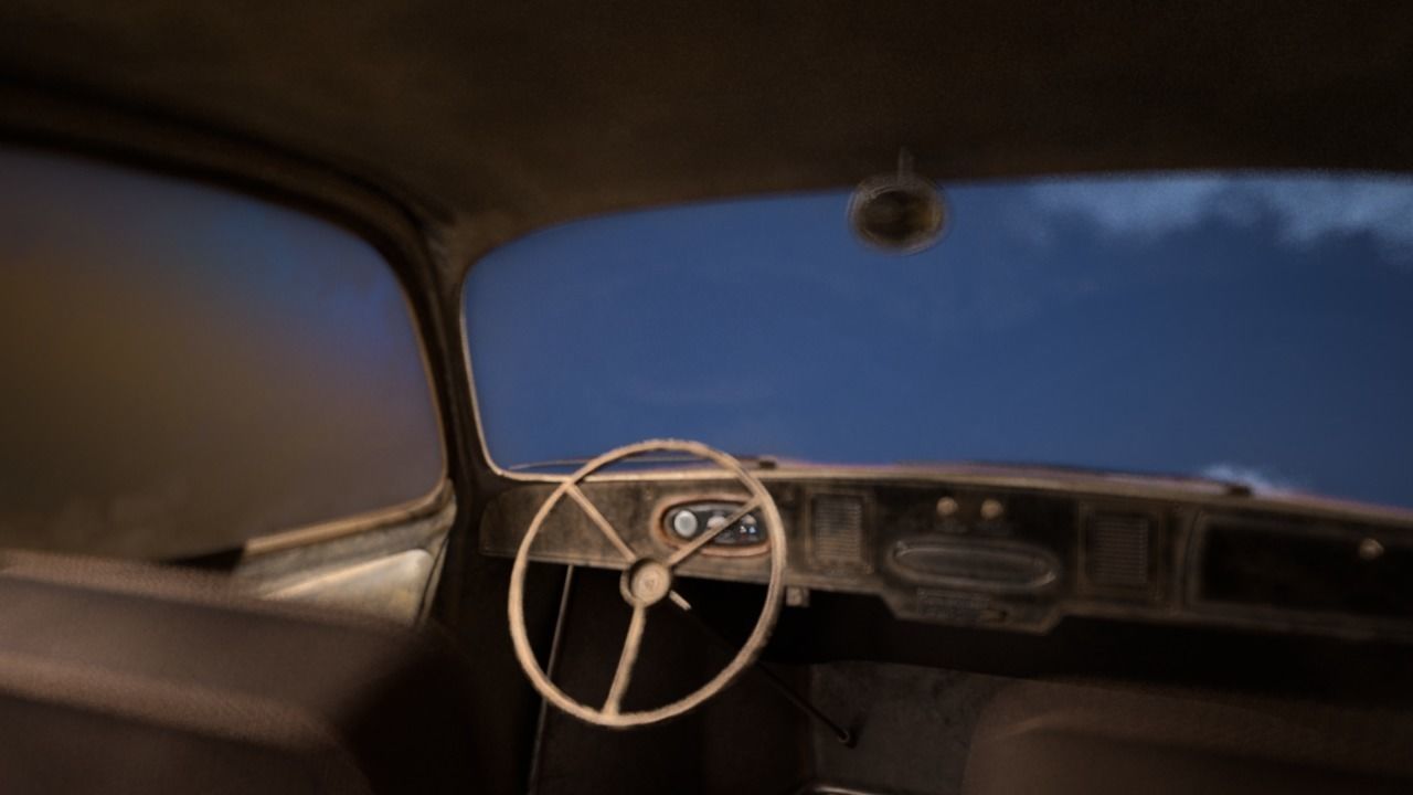 VW beetle Typ 87 Afrika Korps staff car WW2 Western desert Low-poly 3D model_13