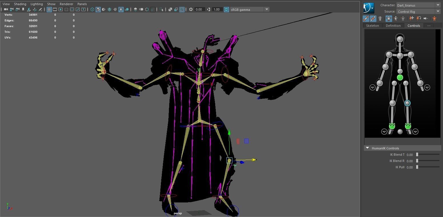 SpaceKnights demon with armor Low-poly 3D model_42