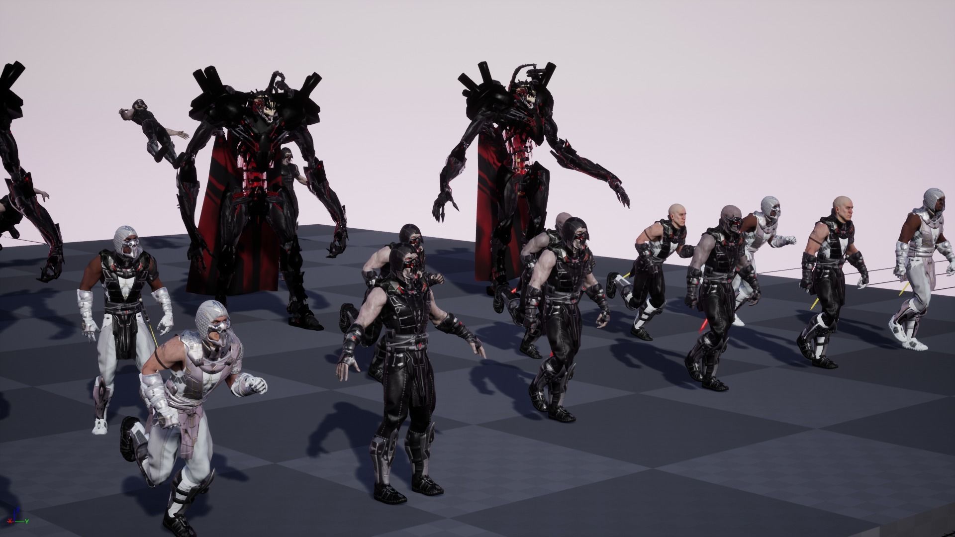 SpaceKnights demon with armor Low-poly 3D model_28