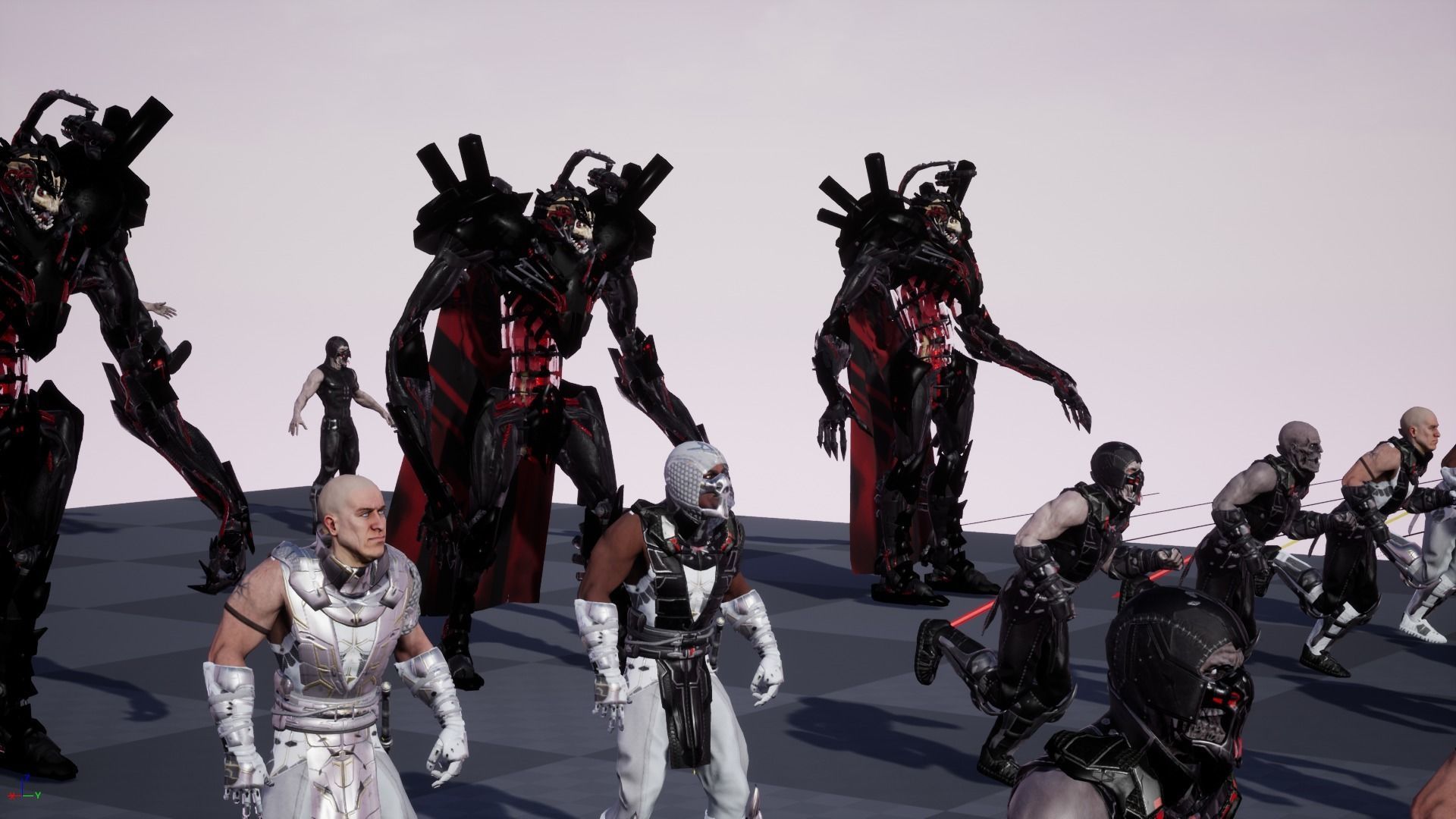 SpaceKnights demon with armor Low-poly 3D model_29