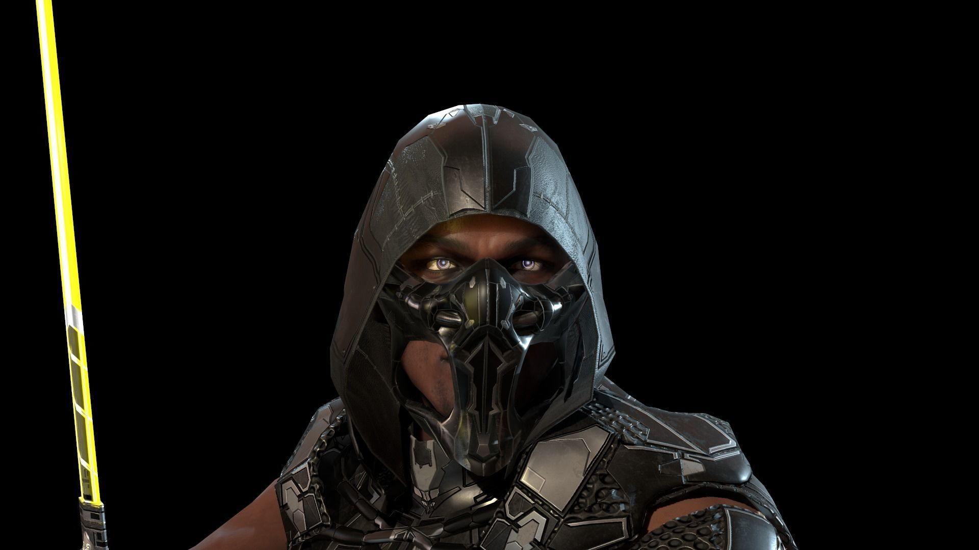 SpaceKnights demon with armor Low-poly 3D model_22