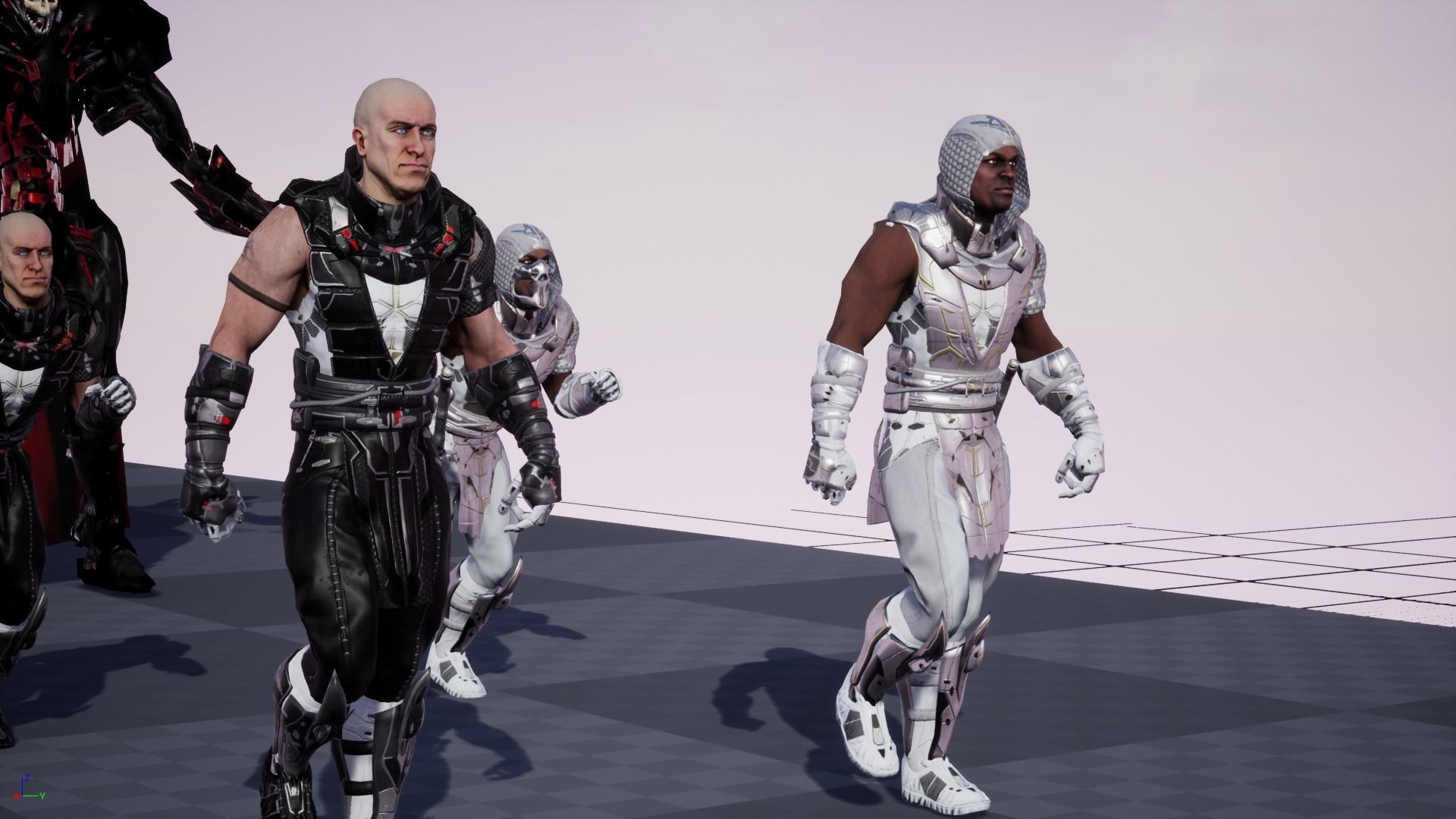 SpaceKnights demon with armor Low-poly 3D model_31