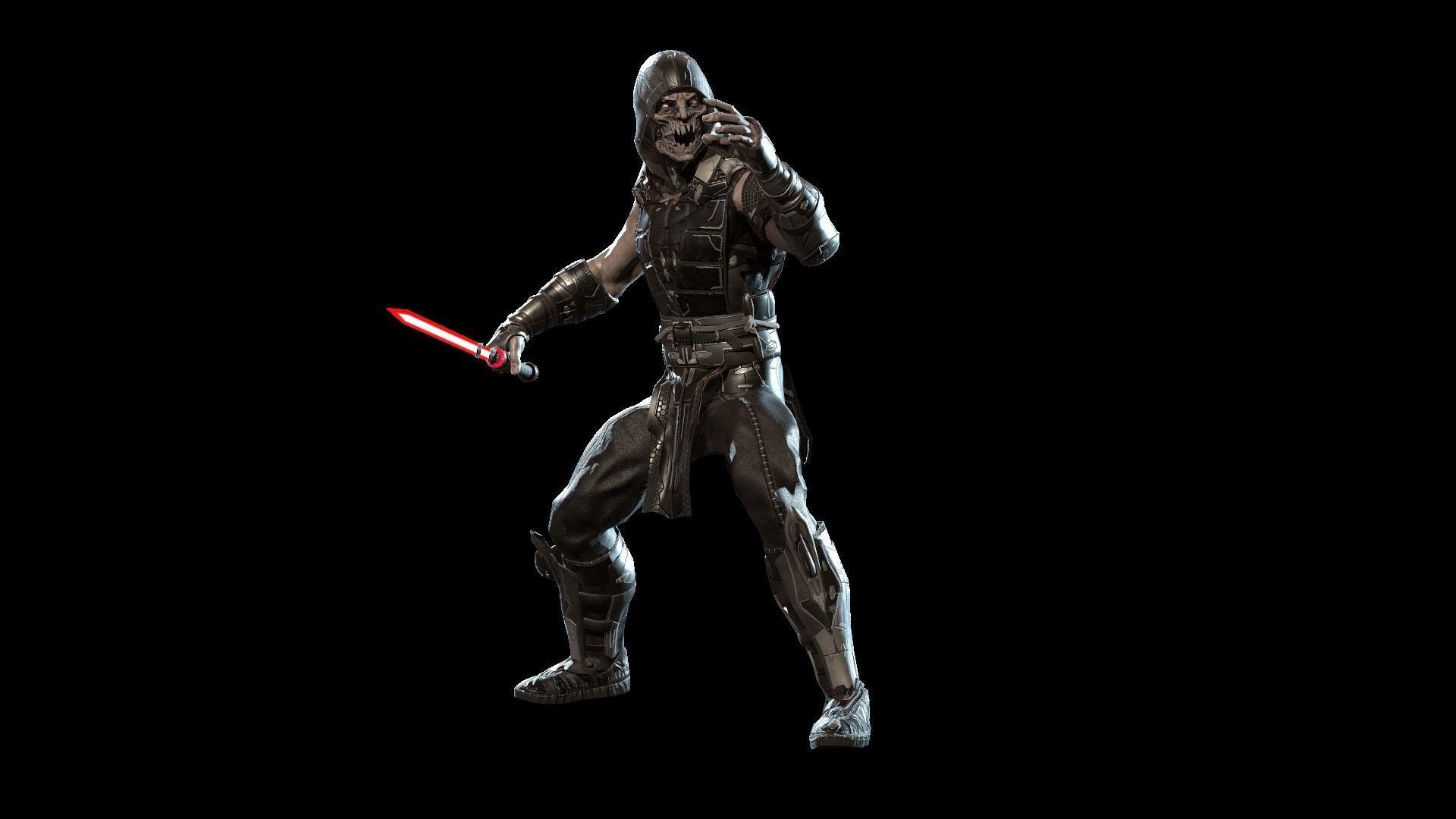 SpaceKnights demon with armor Low-poly 3D model_40