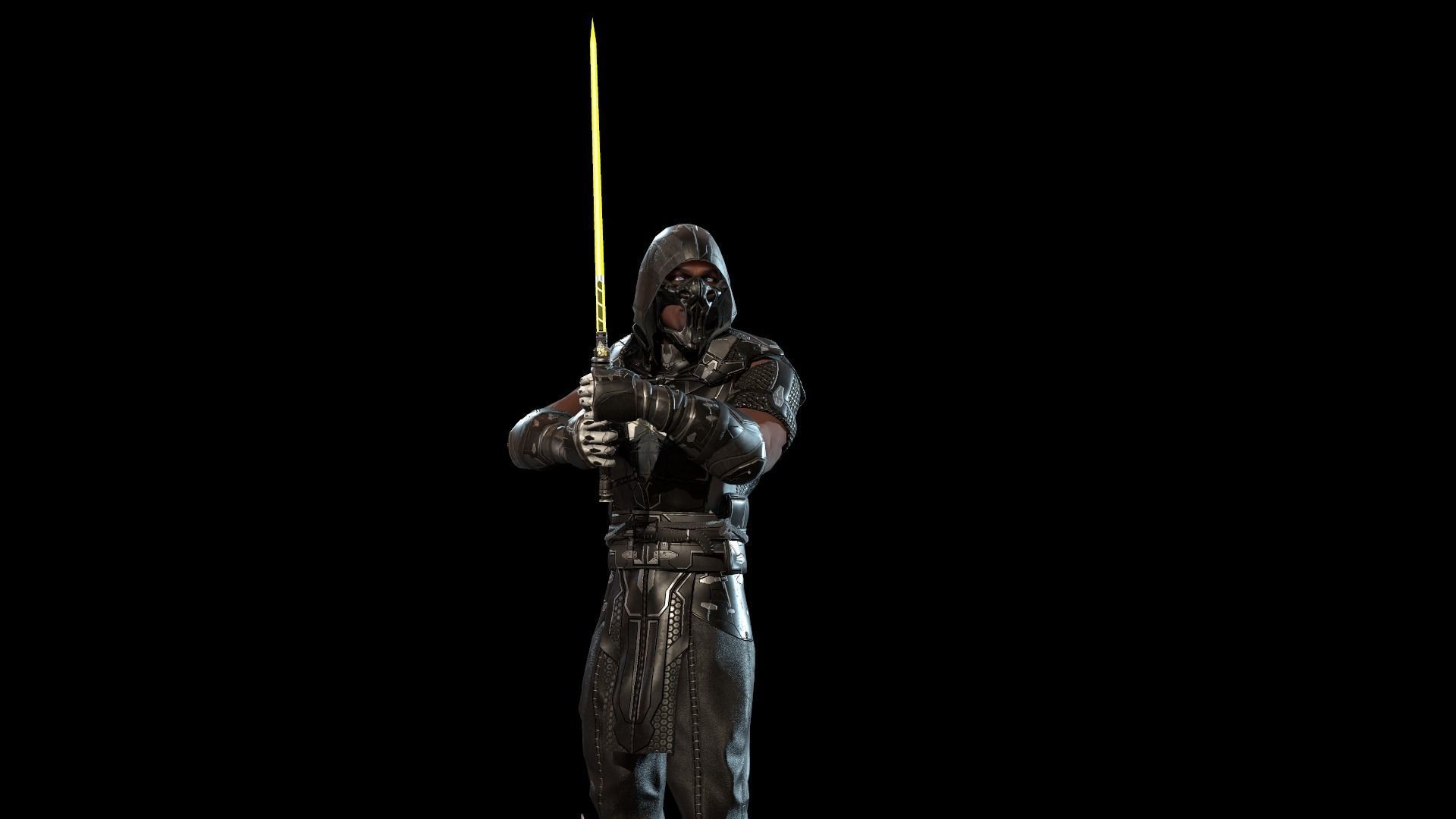 SpaceKnights demon with armor Low-poly 3D model_26