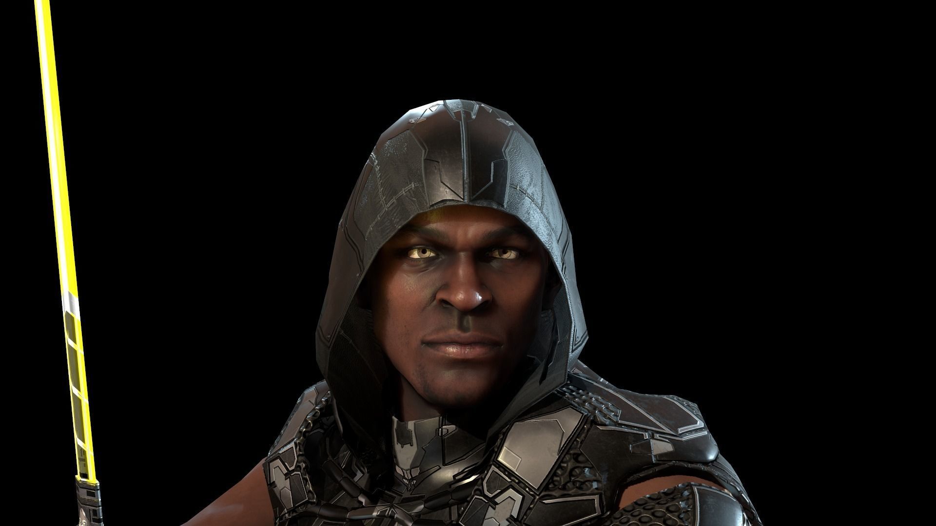 SpaceKnights demon with armor Low-poly 3D model_36