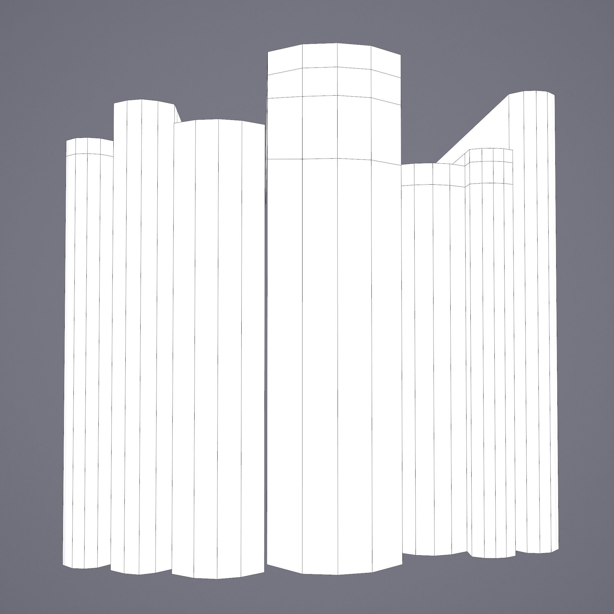 Medieval Books Row 3 Designs 1 2 and 3 3D Model Collection_38