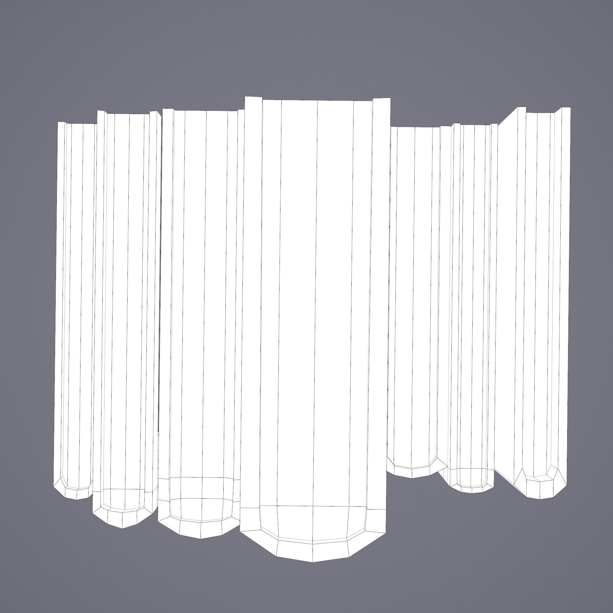 Medieval Books Row 3 Designs 1 2 and 3 3D Model Collection_36