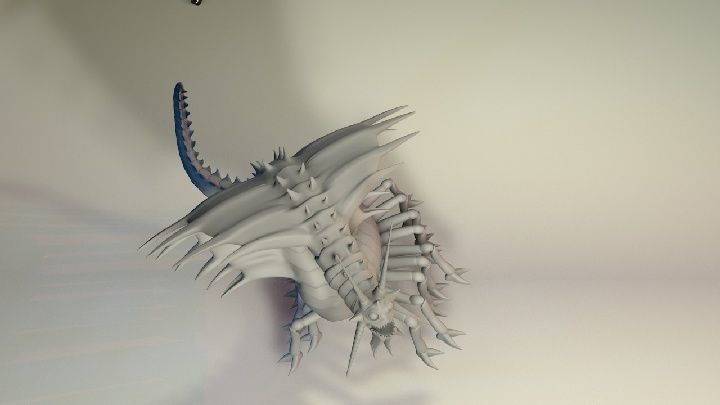 A centipede type creature 3D model_2