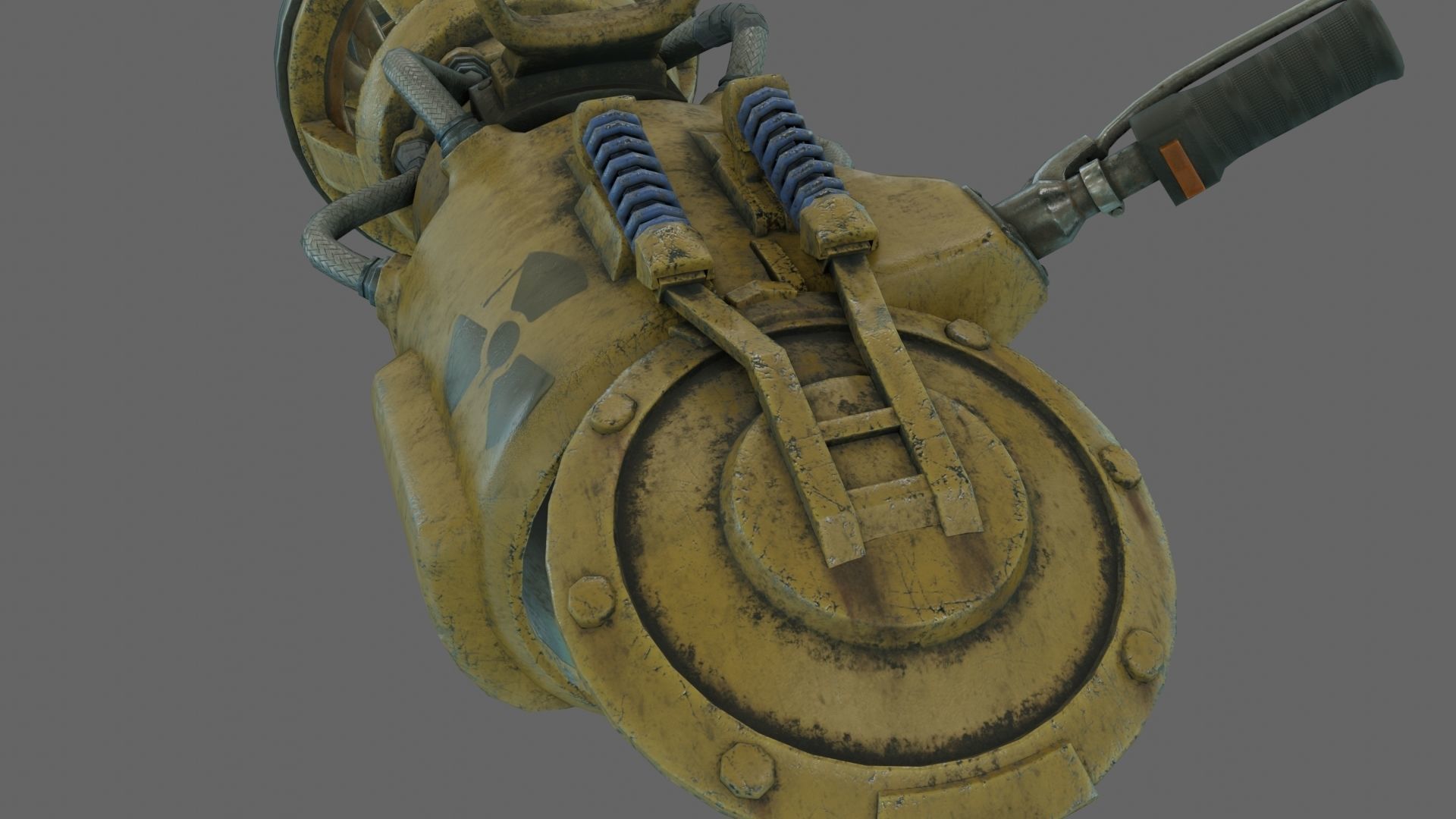 PBR SciFi Rigged ScrapGun With VFX and Sound Effects Low-poly 3D model_14