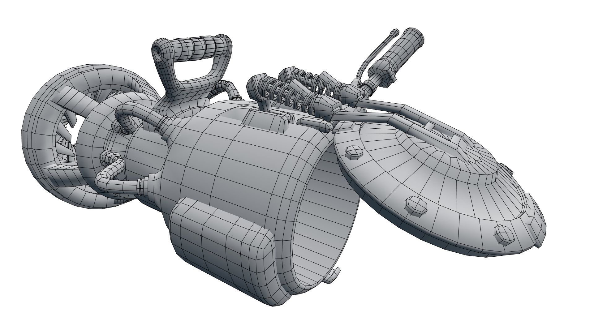 PBR SciFi Rigged ScrapGun With VFX and Sound Effects Low-poly 3D model_30