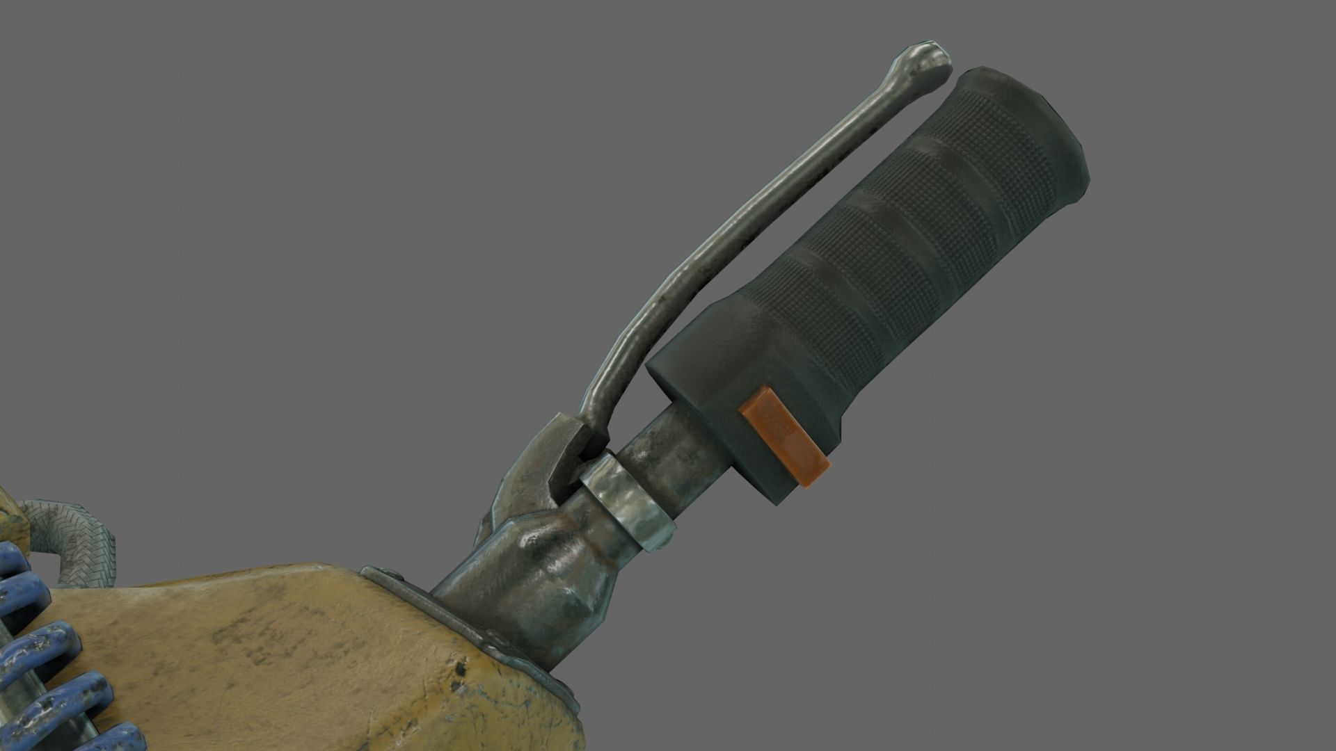 PBR SciFi Rigged ScrapGun With VFX and Sound Effects Low-poly 3D model_8