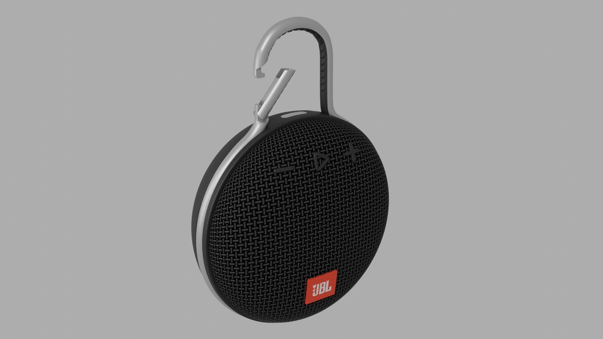 Portable speaker Clip 3 Low-poly 3D model_3