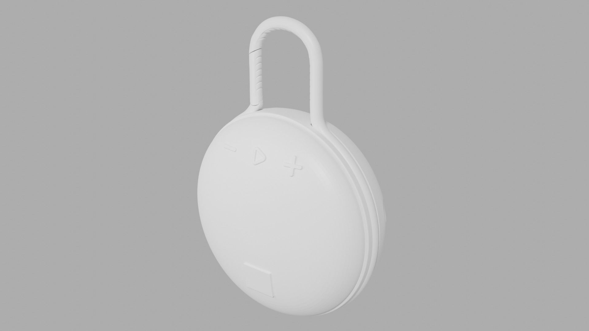 Portable speaker Clip 3 Low-poly 3D model_1
