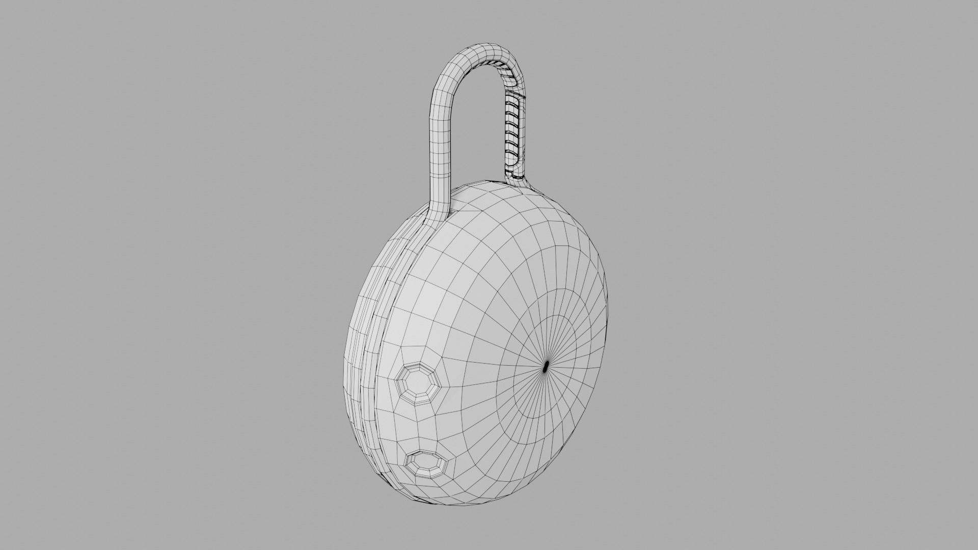 Portable speaker Clip 3 Low-poly 3D model_8