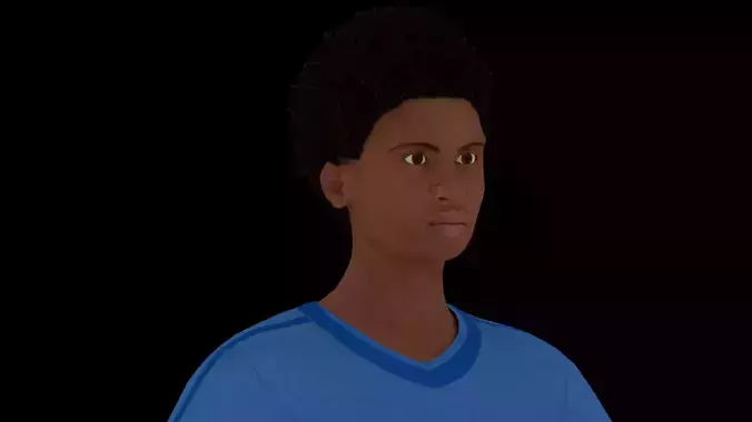 Model 2 afro-american woman shirt