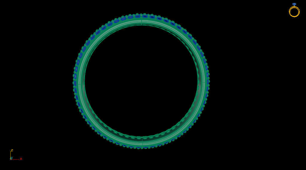 3 diamond lines wedding ring 3D print model_5