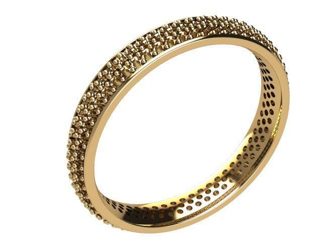 3 diamond lines wedding ring 3D print model_6