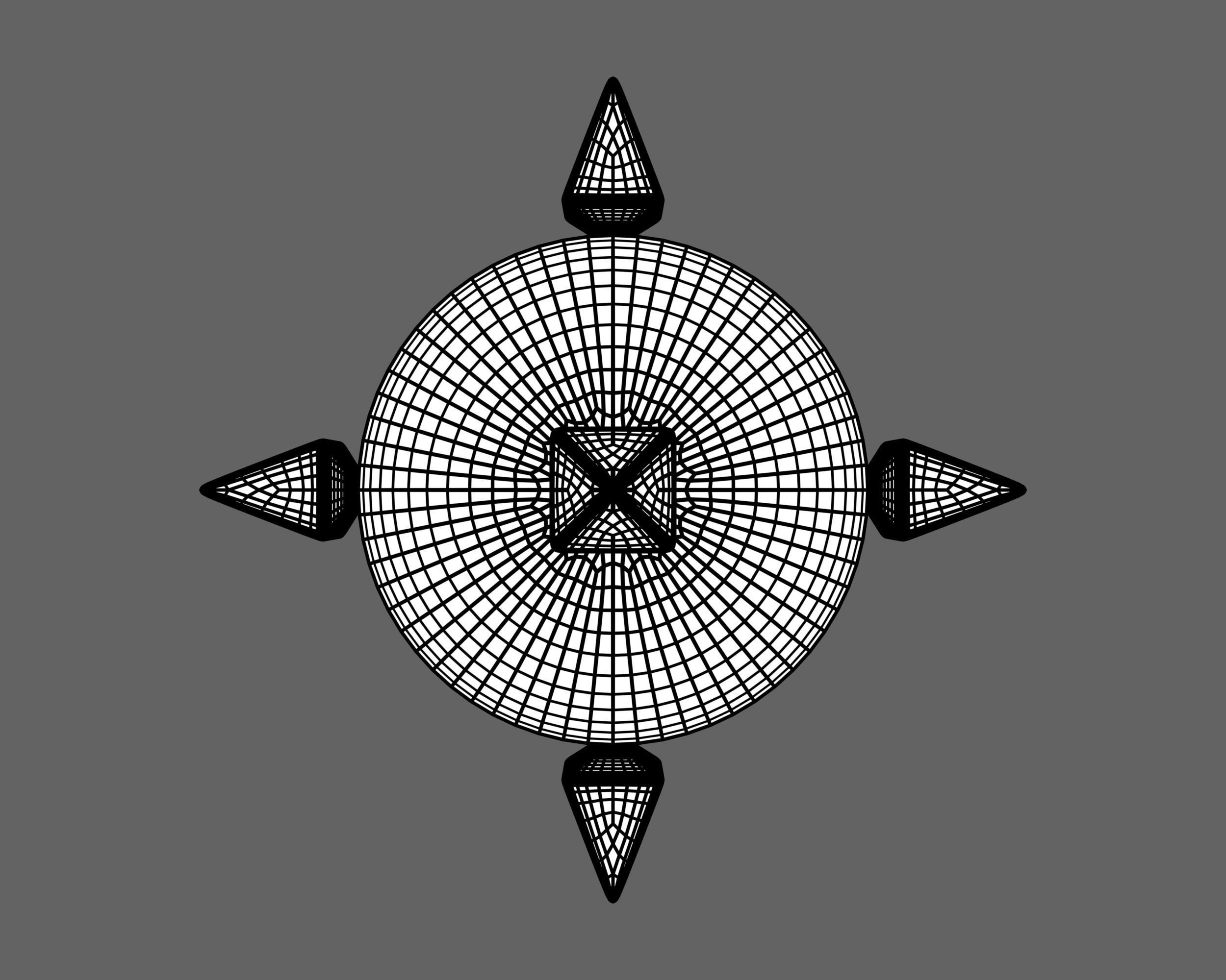 Ancient Roman Mace Low-poly 3D model_13