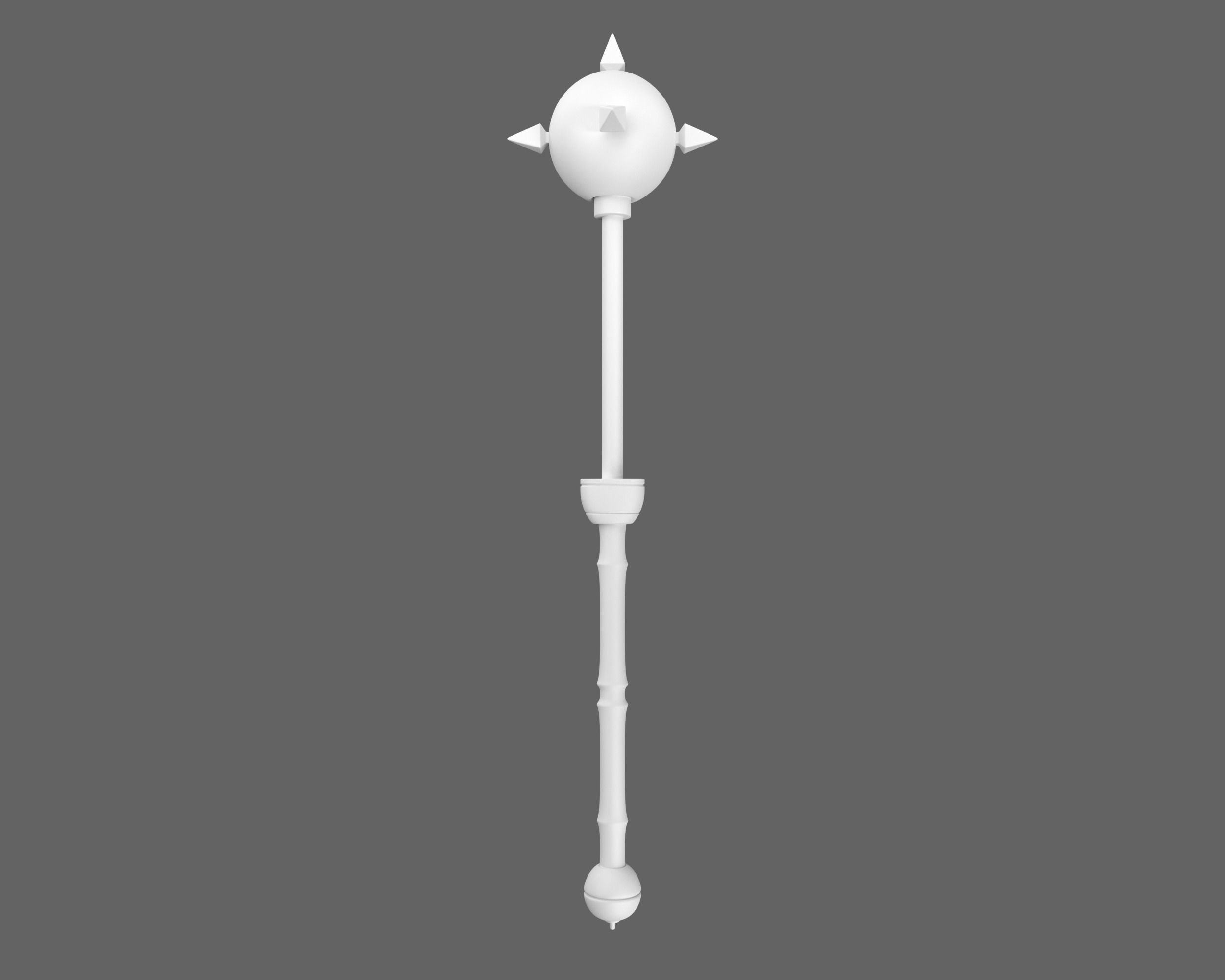 Ancient Roman Mace Low-poly 3D model_6