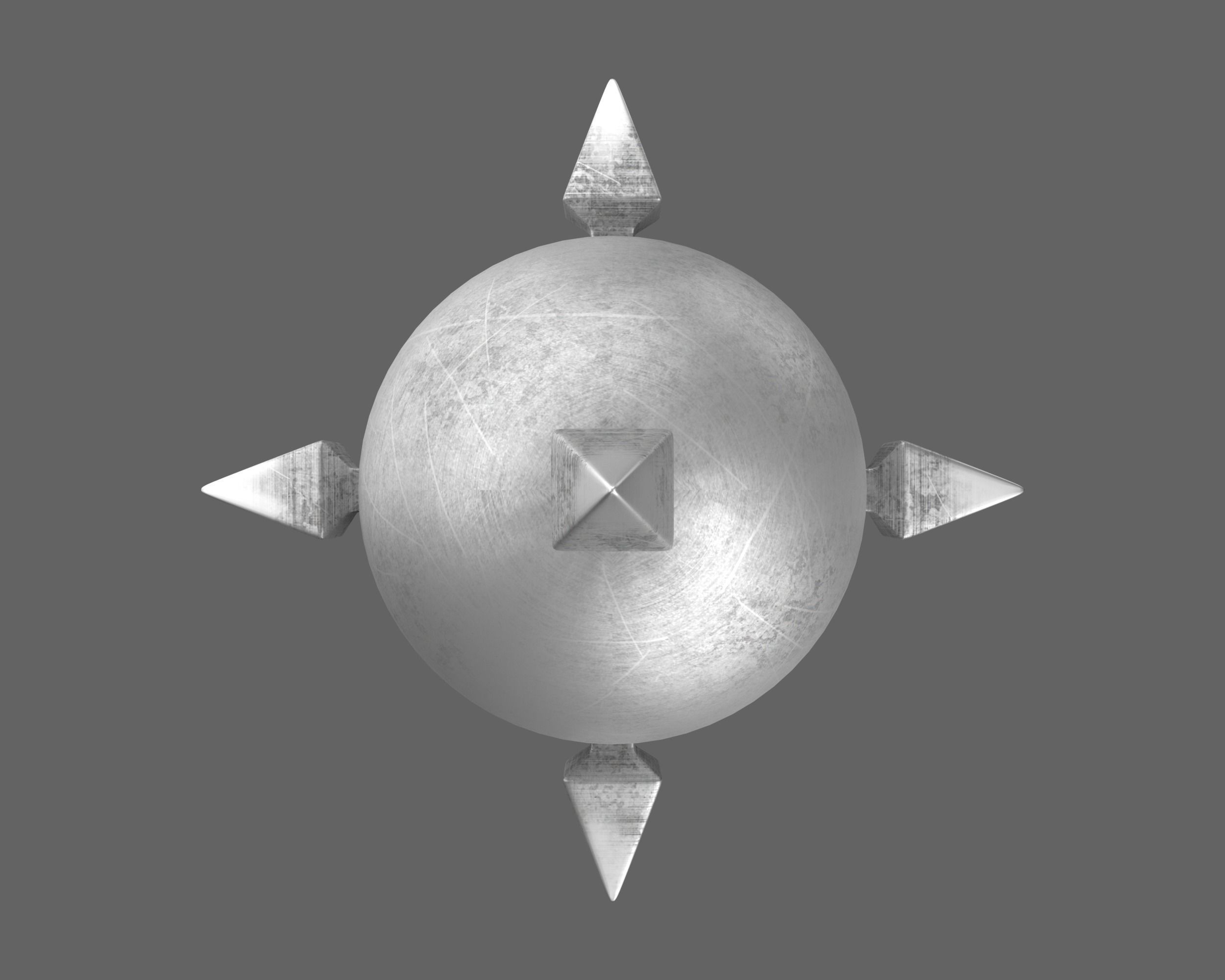 Ancient Roman Mace Low-poly 3D model_11