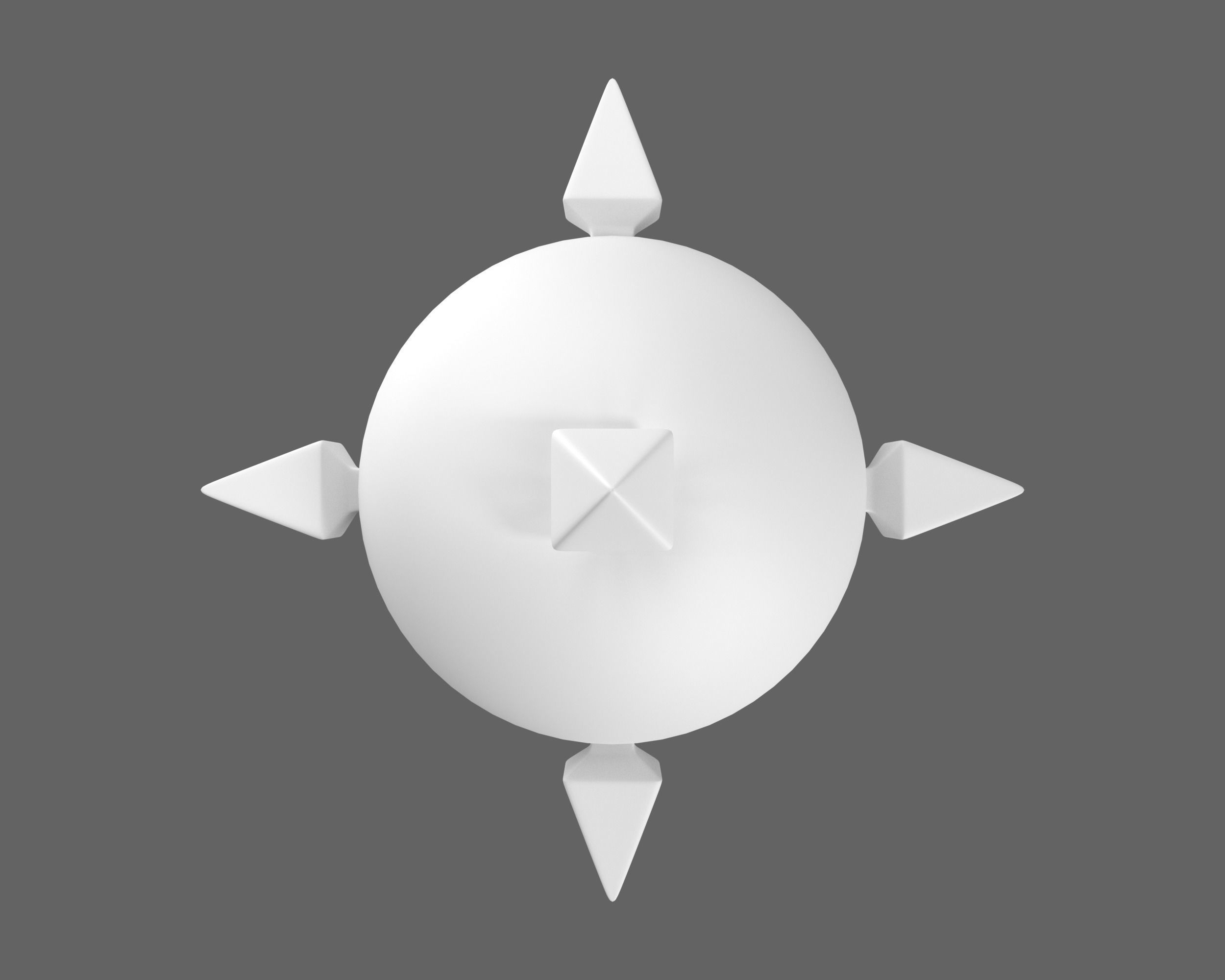 Ancient Roman Mace Low-poly 3D model_12