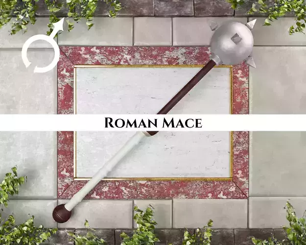 Ancient Roman Mace Low-poly 3D model