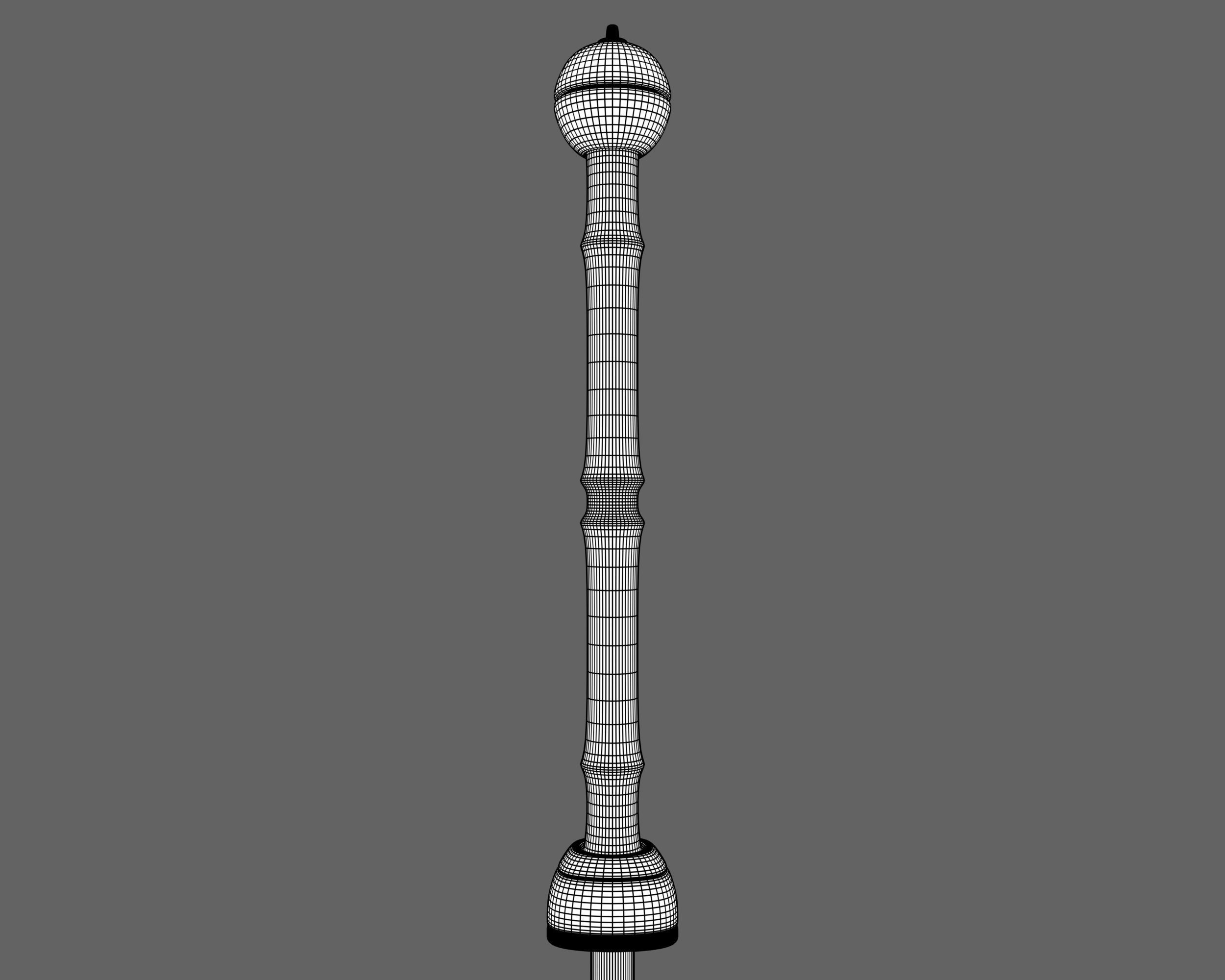 Ancient Roman Mace Low-poly 3D model_16