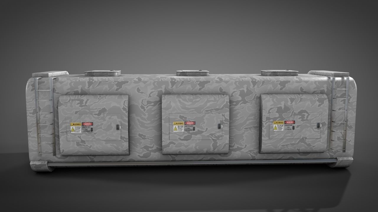 Deep Freeze Container 3D model CGTrader