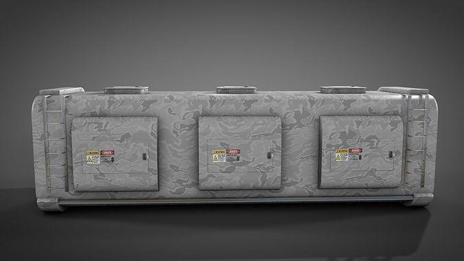 Deep Freeze Container 3D model 5