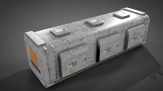 Deep Freeze Container 3D model 6