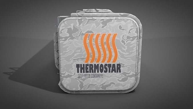 Deep Freeze Container 3D model 4
