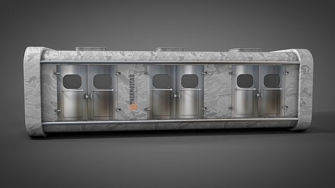 Deep Freeze Container 3D model 3