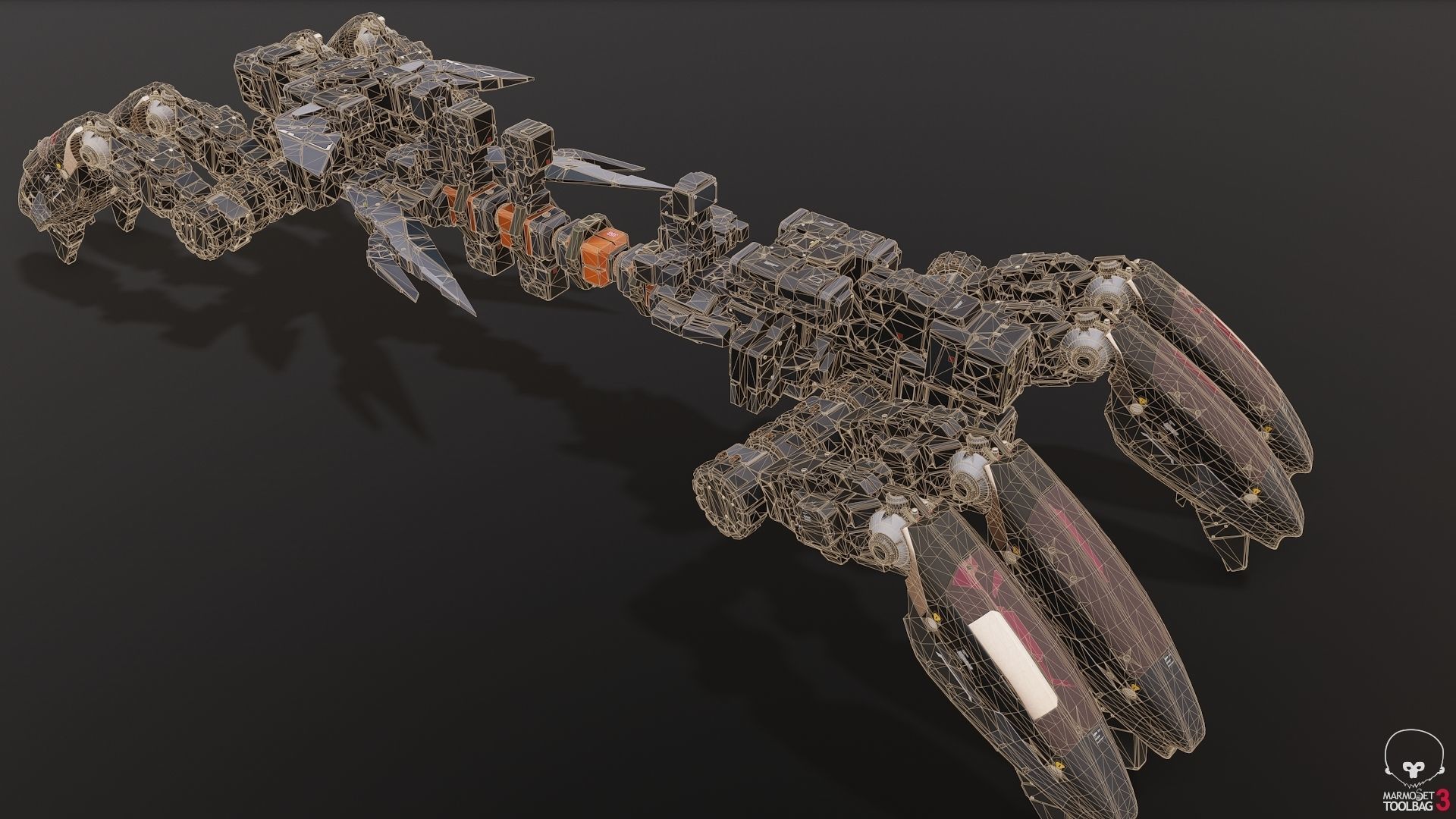 scifi-model535 sci - fi robot 3D model_3