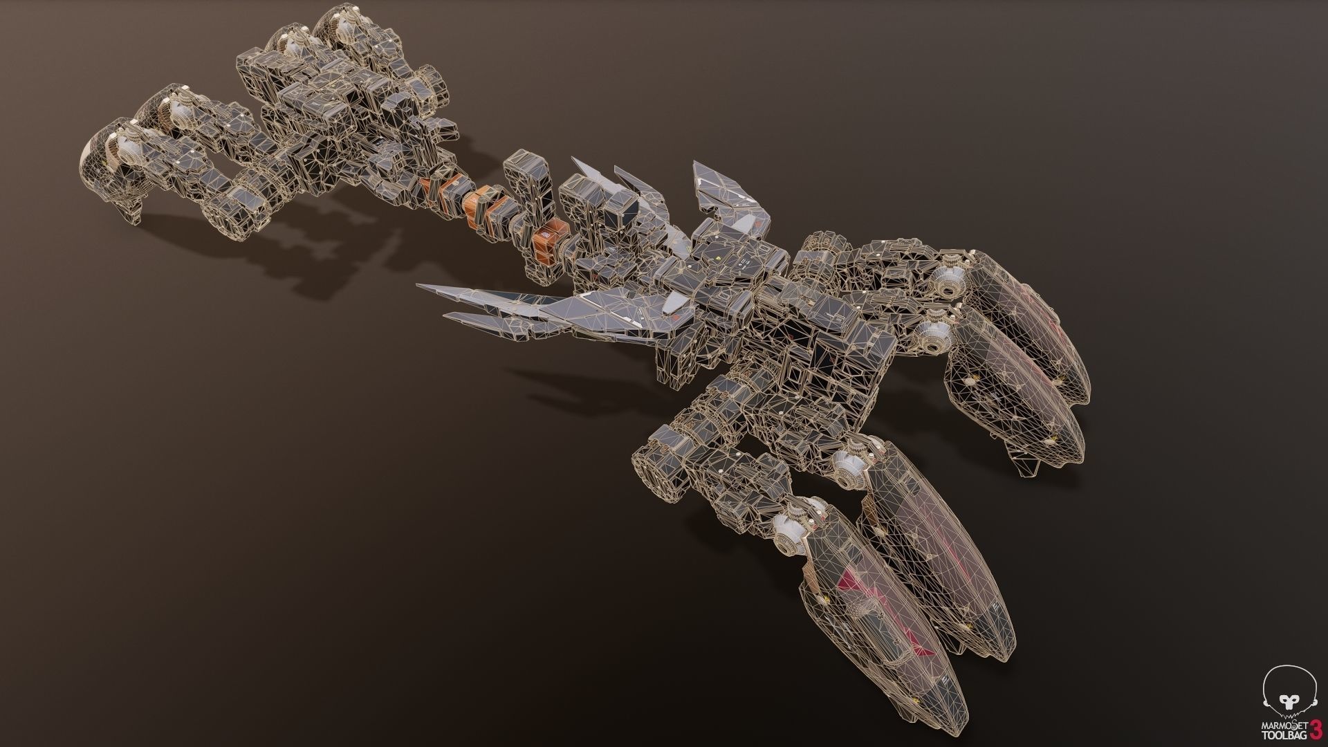 scifi-model535 sci - fi robot 3D model_1