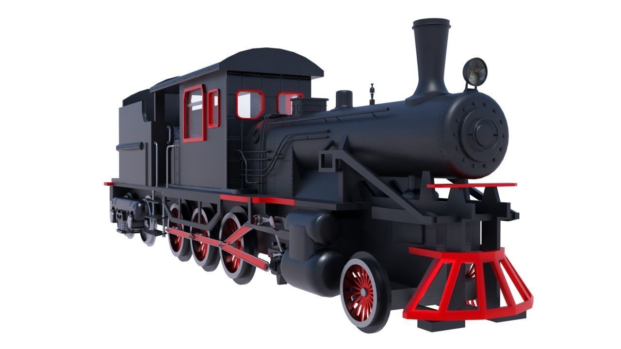 steam train engine 3D model_4