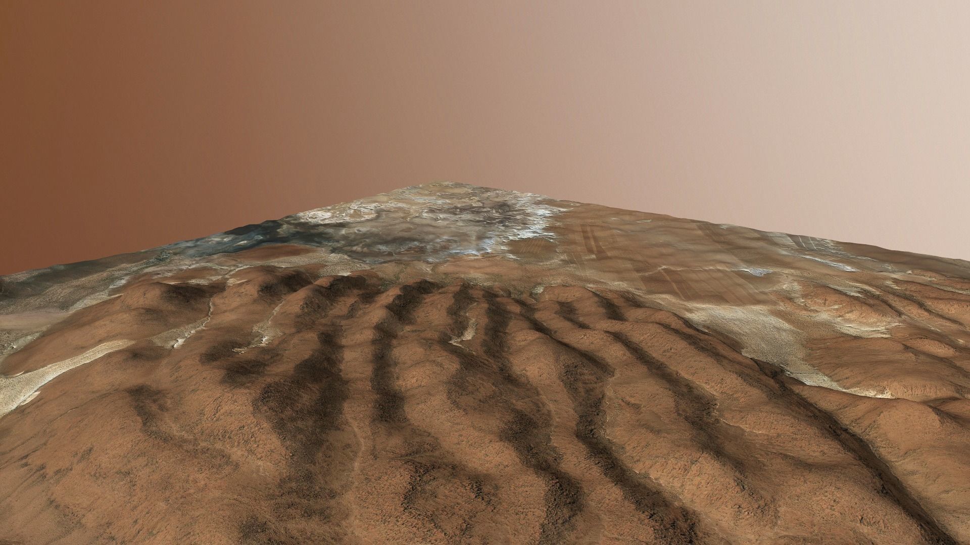 Desert Hills Surface Terrain Landscape Environment PBR 34 Low-poly 3D model_18