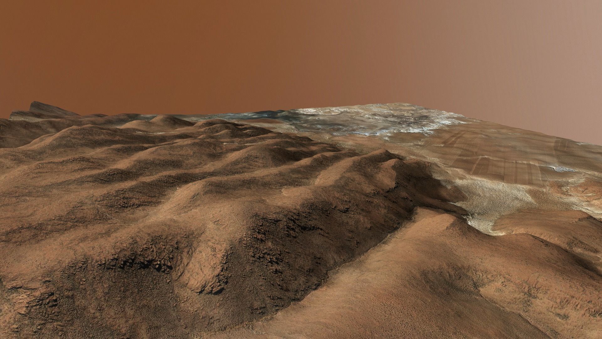 Desert Hills Surface Terrain Landscape Environment PBR 34 Low-poly 3D model_5