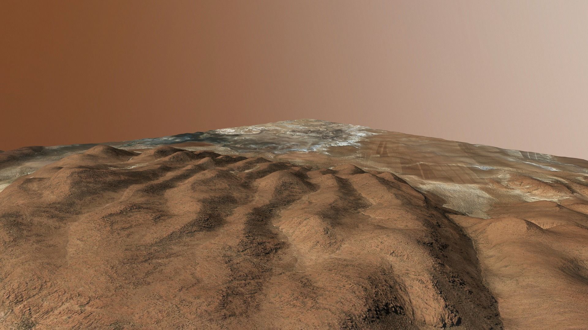 Desert Hills Surface Terrain Landscape Environment PBR 34 Low-poly 3D model_17